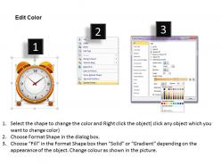 Clocks powerpoint template slide
