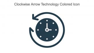 Clockwise Arrow Technology Colored Icon In Powerpoint Pptx Png And Editable Eps Format