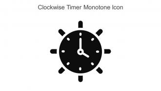 Clockwise Timer Monotone Icon In Powerpoint Pptx Png And Editable Eps Format