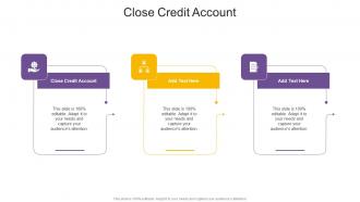Close Credit Account In Powerpoint And Google Slides Cpb