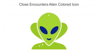 Close Encounters Alien Colored Icon In Powerpoint Pptx Png And Editable Eps Format