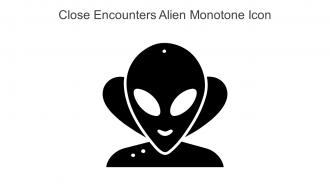 Close Encounters Alien Monotone Icon In Powerpoint Pptx Png And Editable Eps Format