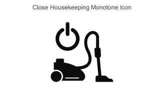 Close Housekeeping Monotone Icon In Powerpoint Pptx Png And Editable Eps Format
