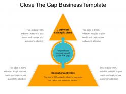 Close the gap business template