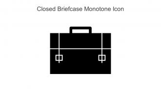 Closed Briefcase Monotone Icon In Powerpoint Pptx Png And Editable Eps Format