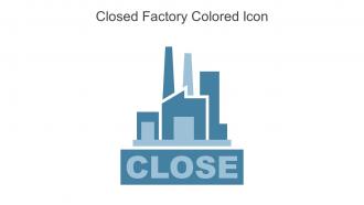 Closed Factory Colored Icon In Powerpoint Pptx Png And Editable Eps Format