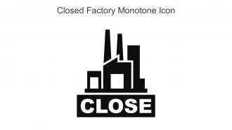 Closed Factory Monotone Icon In Powerpoint Pptx Png And Editable Eps Format