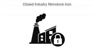 Closed Industry Monotone Icon In Powerpoint Pptx Png And Editable Eps Format