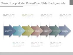 Closed loop model powerpoint slide backgrounds