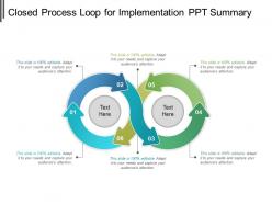 Closed process loop for implementation ppt summary
