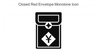 Closed Red Envelope Monotone Icon In Powerpoint Pptx Png And Editable Eps Format