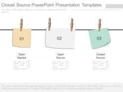 25231294 style variety 2 post-it 3 piece powerpoint presentation diagram infographic slide