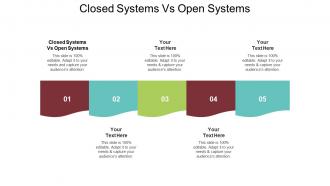Closed systems vs open systems ppt powerpoint presentation infographic template slide download cpb