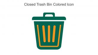 Closed Trash Bin Colored Icon In Powerpoint Pptx Png And Editable Eps Format