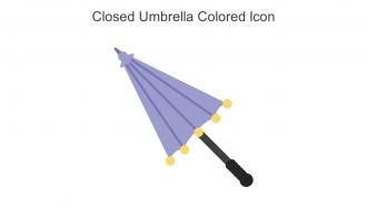 Closed Umbrella Colored Icon In Powerpoint Pptx Png And Editable Eps Format