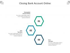 Closing bank account online ppt powerpoint presentation gallery icon cpb