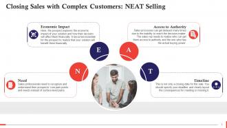 Closing Complex Sales With NEAT Selling Methodology Training Ppt