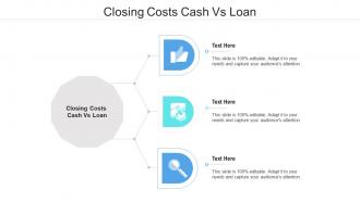 Closing costs cash vs loan ppt powerpoint presentation portfolio slides cpb