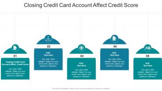 Closing Credit Card Account Affect Credit Score In Powerpoint And Google Slides Cpb
