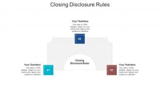 Closing disclosure rules ppt powerpoint presentation summary clipart cpb