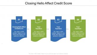 Closing hello affect credit score ppt powerpoint presentation ideas brochure cpb