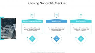 Closing Nonprofit Checklist In Powerpoint And Google Slides Cpb