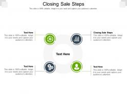 Closing sale steps ppt powerpoint presentation portfolio mockup cpb
