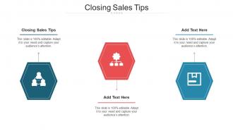 Closing Sales Tips Ppt Powerpoint Presentation File Clipart Images Cpb