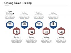 Closing sales training ppt powerpoint presentation summary slides cpb