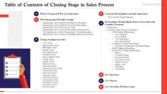 Closing Stage In Sales Process Training Ppt Impressive Aesthatic