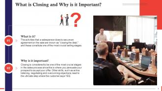 Closing Stage In Sales Process Training Ppt Visual Aesthatic