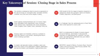 Closing Stage In Sales Process Training Ppt Content Ready Adaptable