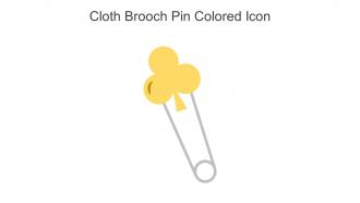 Cloth Brooch Pin Colored Icon In Powerpoint Pptx Png And Editable Eps Format