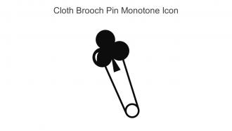 Cloth Brooch Pin Monotone Icon In Powerpoint Pptx Png And Editable Eps Format