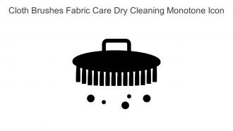 Cloth Brushes Fabric Care Dry Cleaning Monotone Icon In Powerpoint Pptx Png And Editable Eps Format