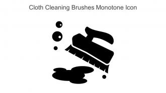 Cloth Cleaning Brushes Monotone Icon In Powerpoint Pptx Png And Editable Eps Format