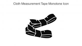 Cloth Measurement Tape Monotone Icon In Powerpoint Pptx Png And Editable Eps Format