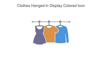 Clothes Hanged In Display Colored Icon In Powerpoint Pptx Png And Editable Eps Format