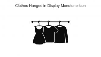 Clothes Hanged In Display Monotone Icon In Powerpoint Pptx Png And Editable Eps Format