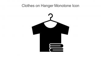 Clothes On Hanger Monotone Icon In Powerpoint Pptx Png And Editable Eps Format