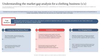 Clothing And Fashion Industry Understanding The Market Gap Analysis For A Clothing Business BP SS