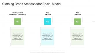 Clothing Brand Ambassador Social Media In Powerpoint And Google Slides Cpb
