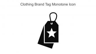 Clothing Brand Tag Monotone Icon In Powerpoint Pptx Png And Editable Eps Format