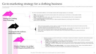 Clothing Business Go To Marketing Strategy Powerpoint Ppt Template Bundles BP MD Engaging Content Ready