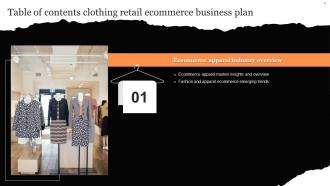 Clothing Retail Ecommerce Business Plan Powerpoint Presentation Slides