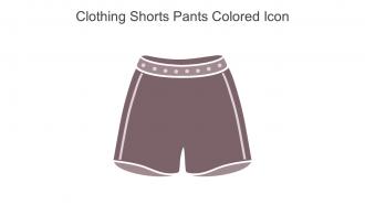 Clothing Shorts Pants Colored Icon In Powerpoint Pptx Png And Editable Eps Format