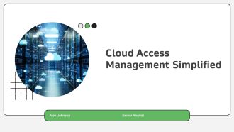 Cloud Access Management Simplified PPT Sample AT