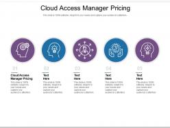 Cloud access manager pricing ppt powerpoint presentation model design templates cpb