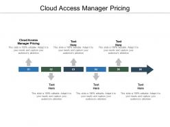 Cloud access manager pricing ppt powerpoint presentation styles picture cpb
