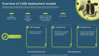 Cloud Access Security Broker CASB V2 Overview Of CASB Deployment Models